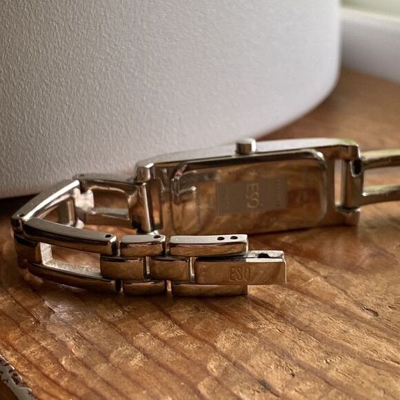 💛 Vintage ESQ By Esquire Silver Woman’s Watch - Picture 2 of 7